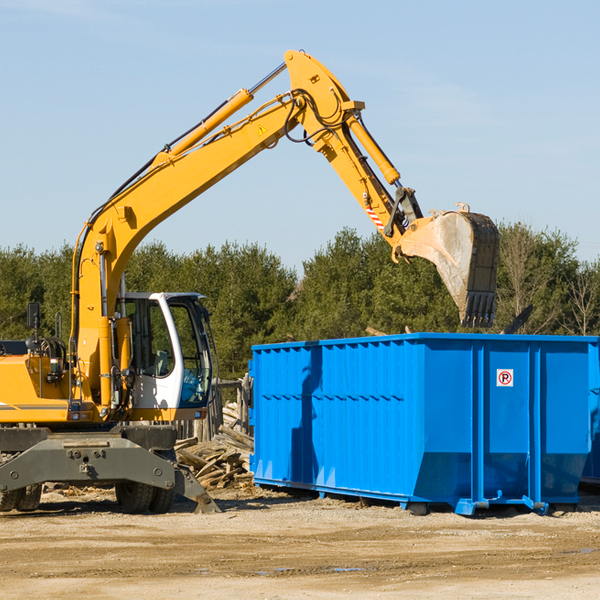 what happens if the residential dumpster is damaged or stolen during rental in Connerville Oklahoma